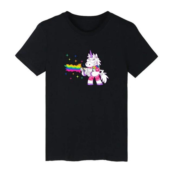 Unicorn Shooting Rainbows Shirt